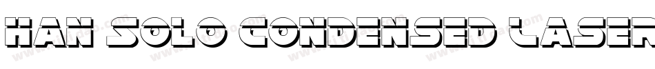 Han Solo Condensed Laser字体转换